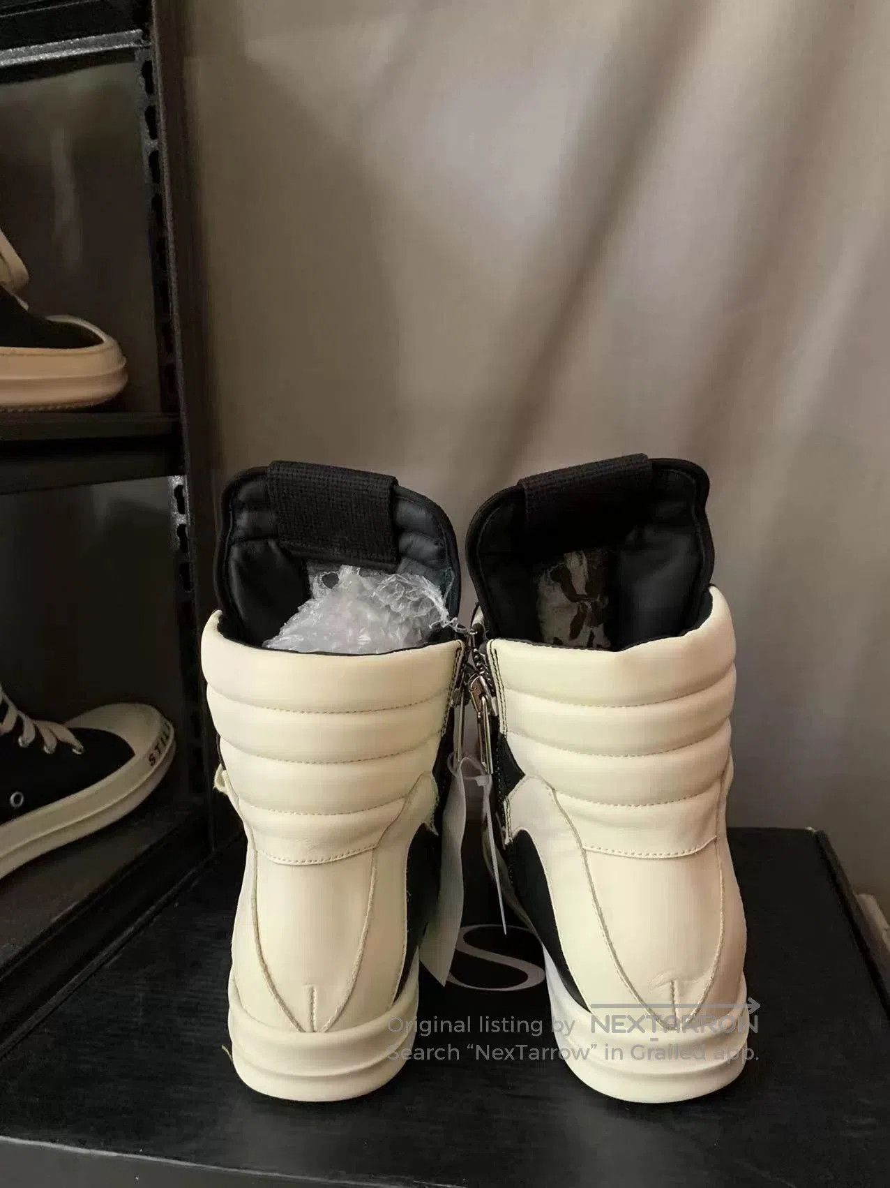 Rick Owens rick owens black leather high. Size US 6 / IT 36 - 4 Thumbnail