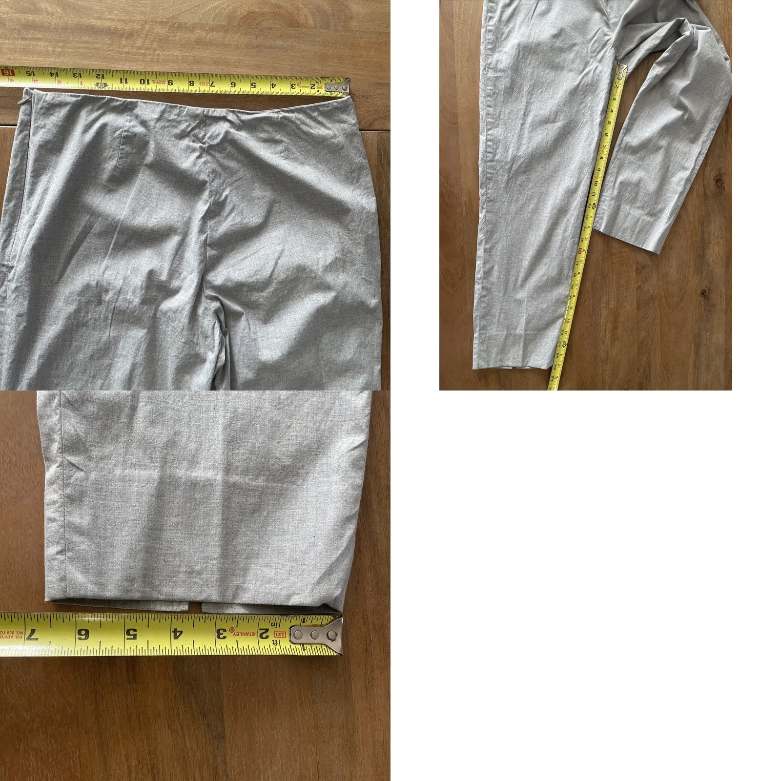Fabiana Filippi Fabiana Filippi Gray Work Pants Slacks Size L Regular Inseam 26 in Tapered Cotton Women Dress Pants Size 36" / US 14 / IT 50 - 8 Thumbnail