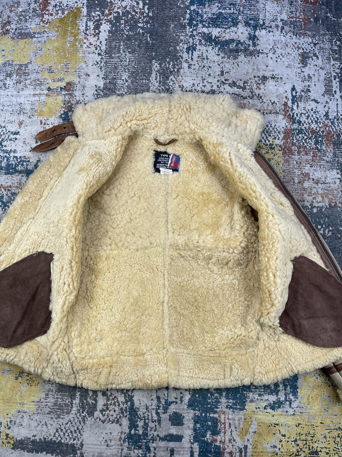 Schott Vtg Schott USAAF Type B-3 Shearling Bombers Size US XXS / EU 40 - 8 Thumbnail