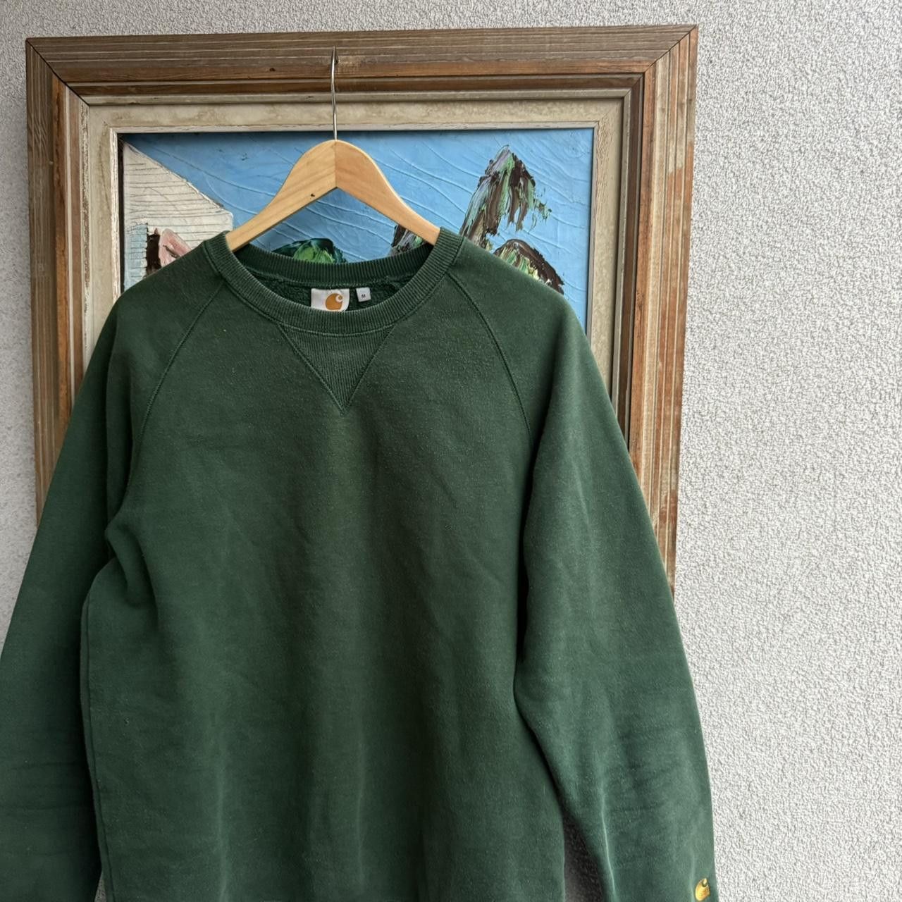 Carhartt Carhartt Heavy Sweatshirt Crewneck Dark Green Workwear Size US M / EU 48-50 / 2 - 3 Thumbnail