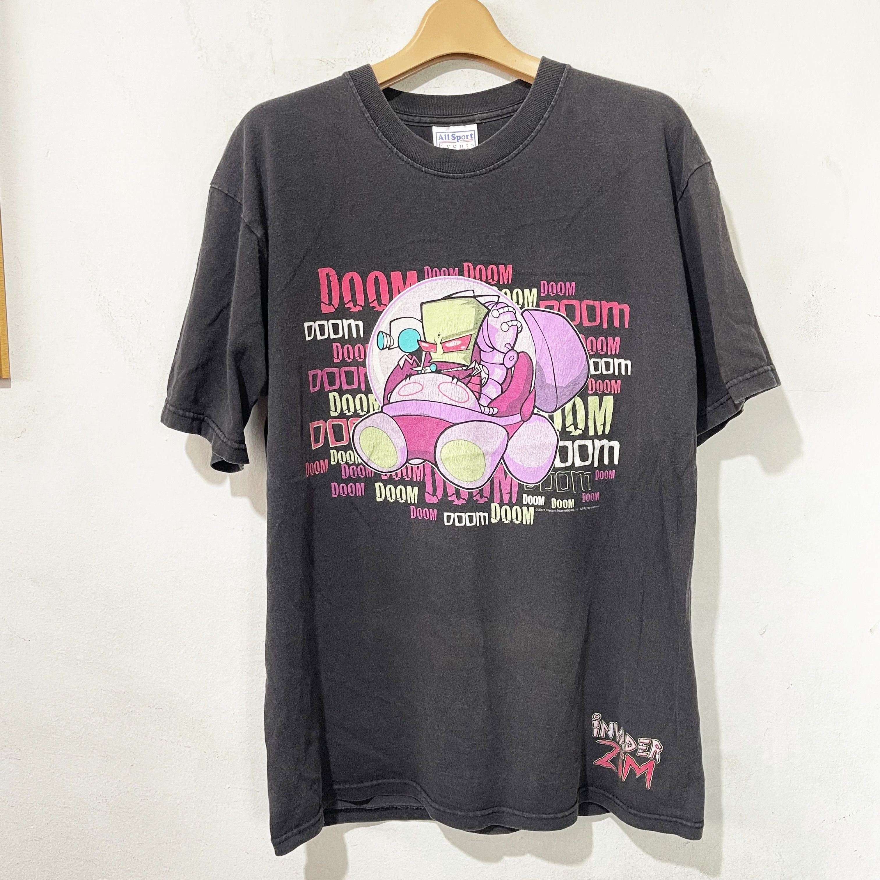 Vintage Vintage 2001 Invader Zim Doom Doom T-Shirt Size US M / EU 48-50 / 2 - 1 Thumbnail