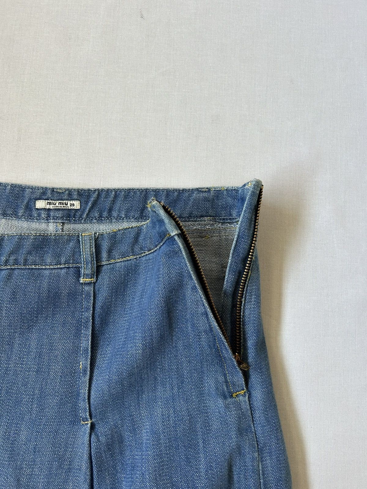 Miu Miu MIU MIU pleated denim skirt Size 29" - 8 Thumbnail