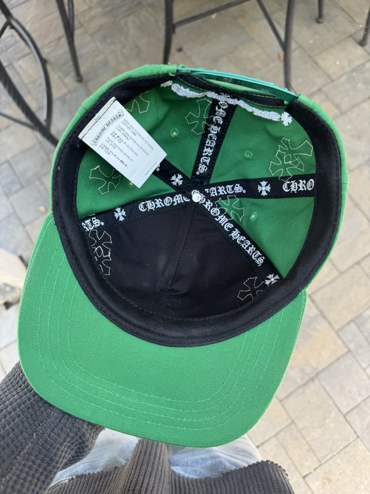 chrome hearts ch hat green online限定 Chrome Hearts CH Hat GreenChrome Hearts CH Hat Green - OFour