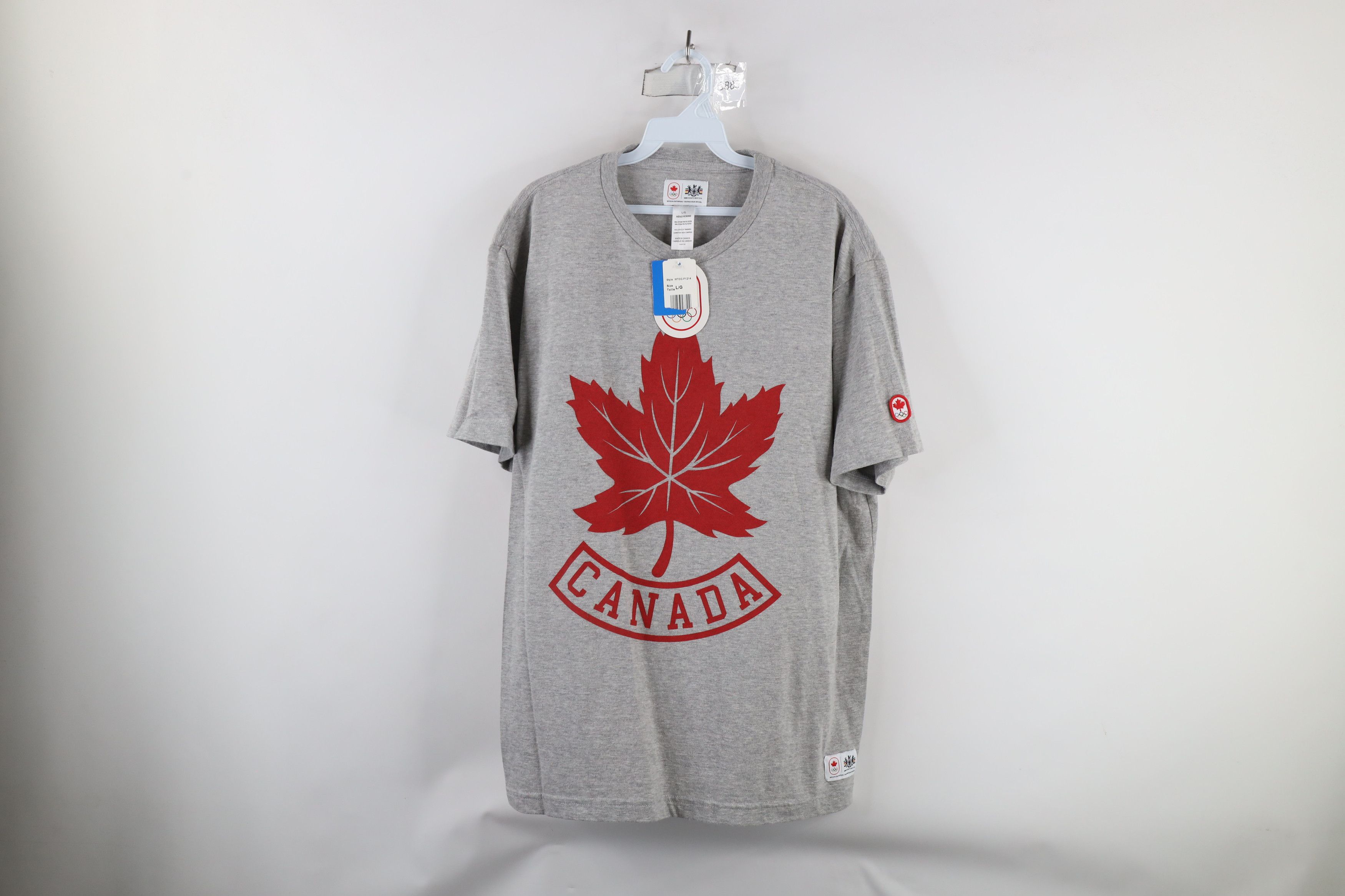 Vintage Deadstock Hudsons Bay Co 2012 Olympics Canada T-Shirt Gray Size US L / EU 52-54 / 3 - 1 Thumbnail