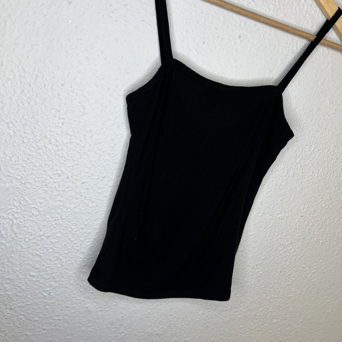 Blumarine × Designer × Japanese Brand Blumarine Crop Top Blouse Black Rhine Stone Logo Y2K Size S / US 4 / IT 40 - 9 Thumbnail