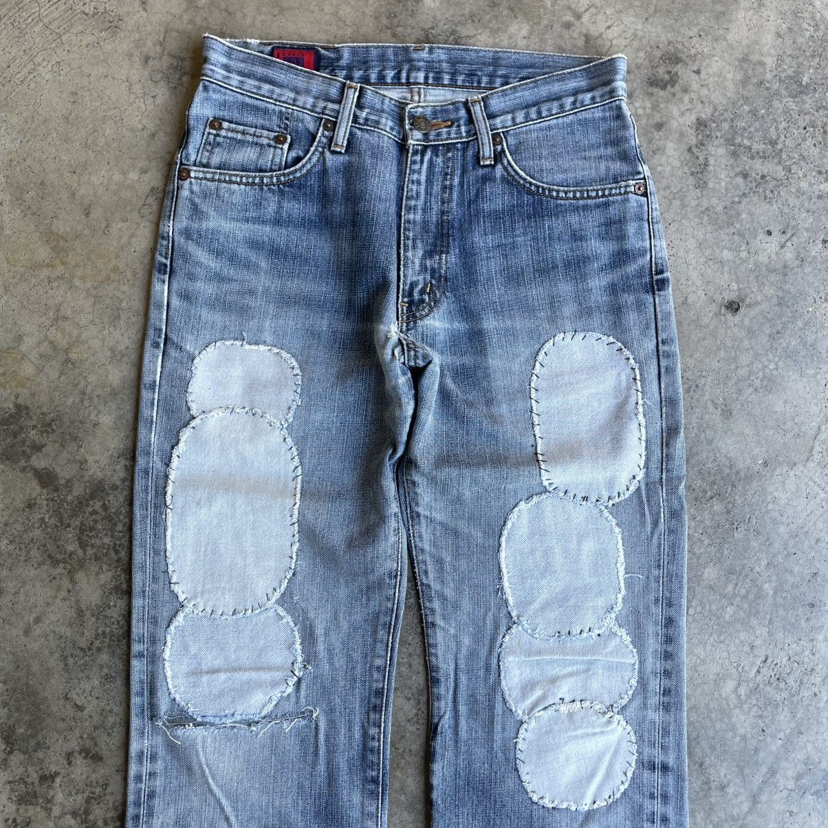 Edwin 🔥Vintage Edwin 503 Stoned Washed Ripped Distress Denim Jeans Size US 30 / EU 46 - 2 Thumbnail