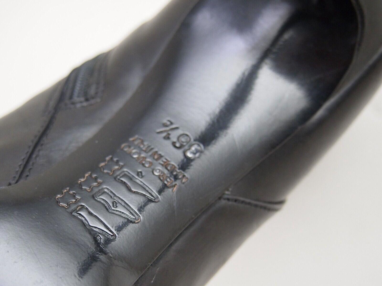 Designer Benci Brothers Booties Black Leather Mid Heel US 6.5 EU 36.5 Size US 6.5 / IT 36.5 - 7 Thumbnail