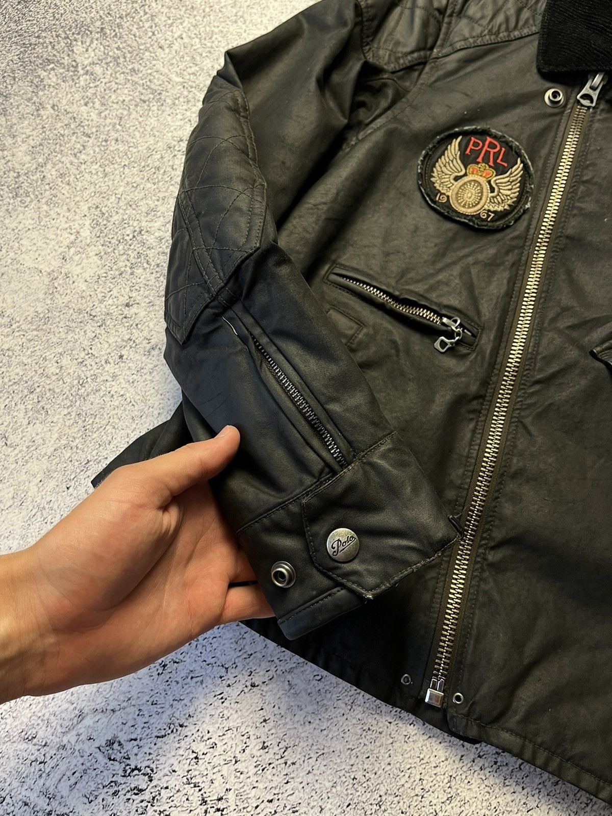 Polo Ralph Lauren Polo Ralph Lauren Double Riders Oiled Leather Jacket Size US S / EU 44-46 / 1 - 10 Thumbnail