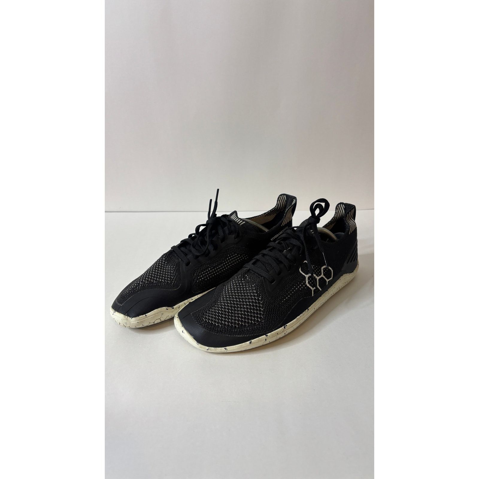 Vivobarefoot VivoBarefoot Geo Knit Mens 10 (43) Black Minimalist Trainers Size US 10 / EU 43 - 2 Thumbnail