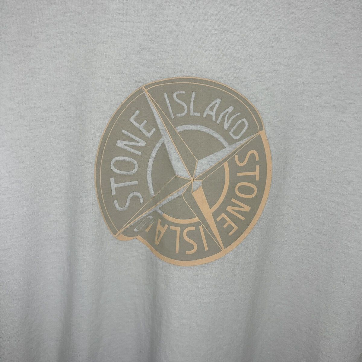 Stone Island Stone Island Tshirt Tee Big Logo Spellout White Size US M / EU 48-50 / 2 - 4 Thumbnail