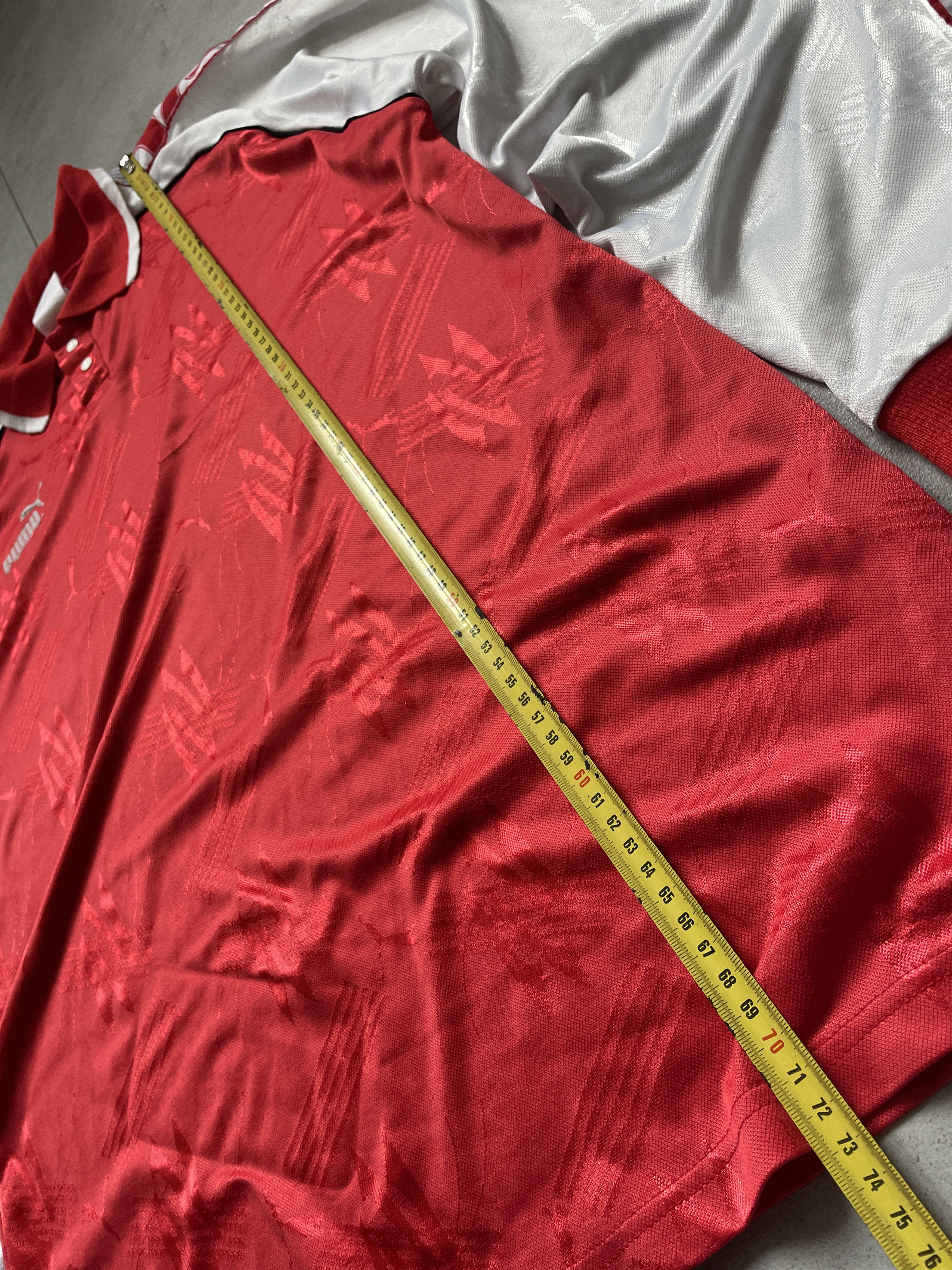 Puma VINTAGE PUMA 90S WHITE RED BLOKECORE HUNGARY TEMPLATE JERSEY Size US L / EU 52-54 / 3 - 8 Thumbnail
