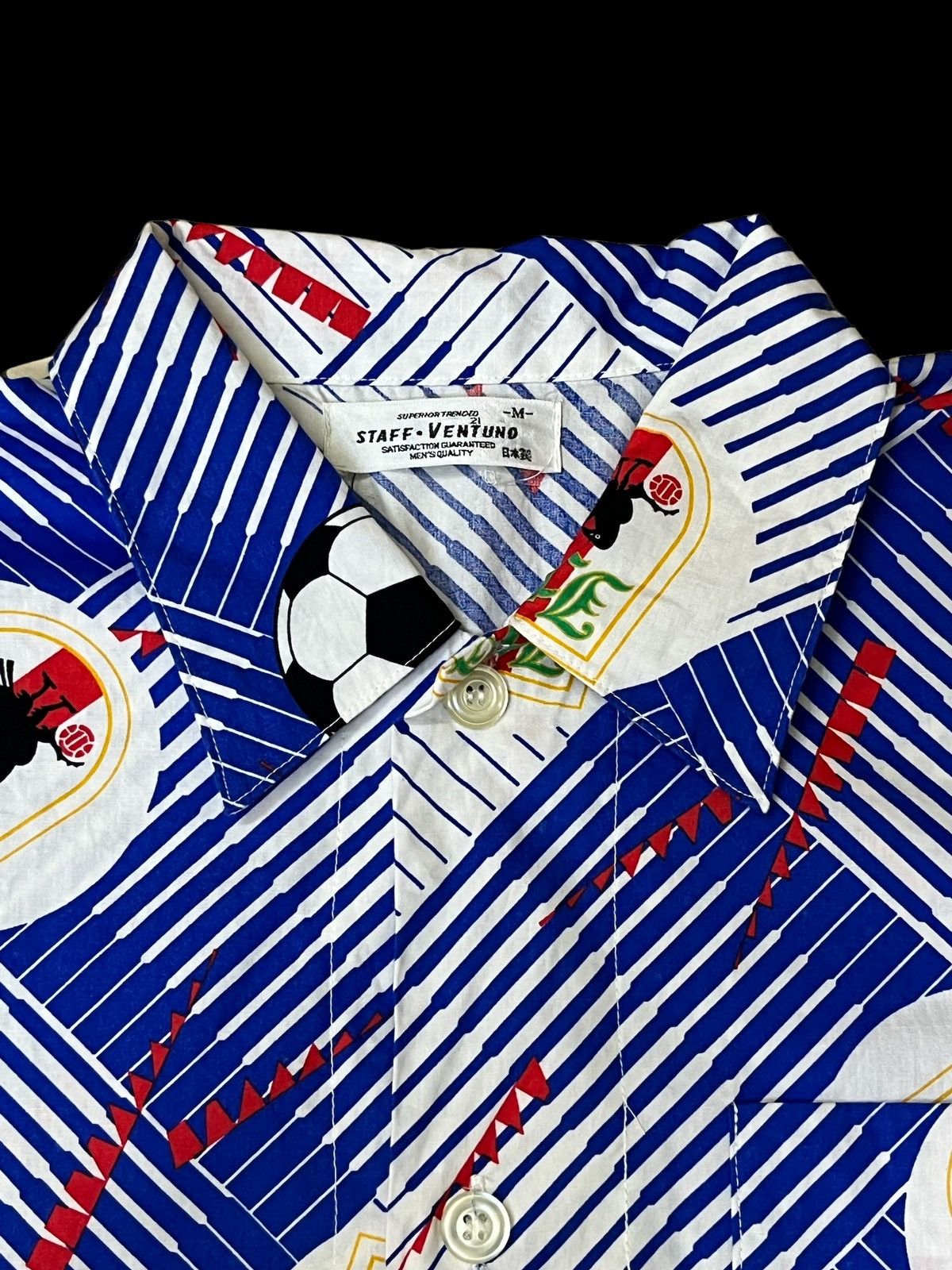 Sports Specialties VINTAGE JFA JAPAN NATIONAL TEAM FC 3/4 HAND BUTTON UPS SHIRT Size US L / EU 52-54 / 3 - 5 Thumbnail