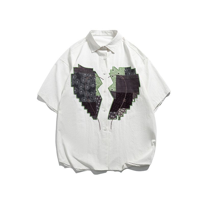 Japanese Brand × Vintage American trendy heart-shaped print shirt for men Size US M / EU 48-50 / 2 - 1 Thumbnail