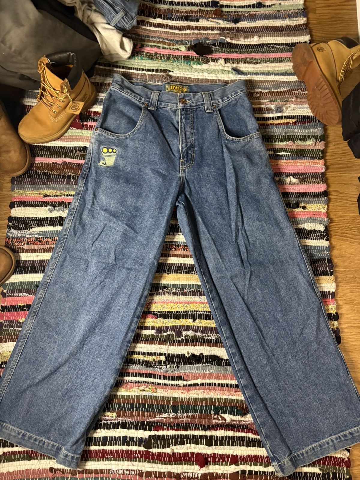JNCO JNCO 179 Pipes. 23”. Dark Stone Baggy Jeans 32W 30L Size US 32 / EU 48 - 1 Thumbnail