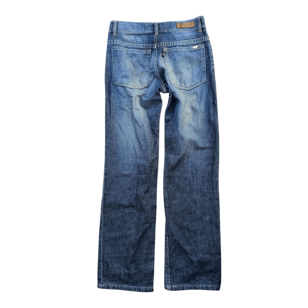 Japanese Brand Vintage 2000s GIA Spell Out Jeans Size US 30 / EU 46 - 2 Thumbnail