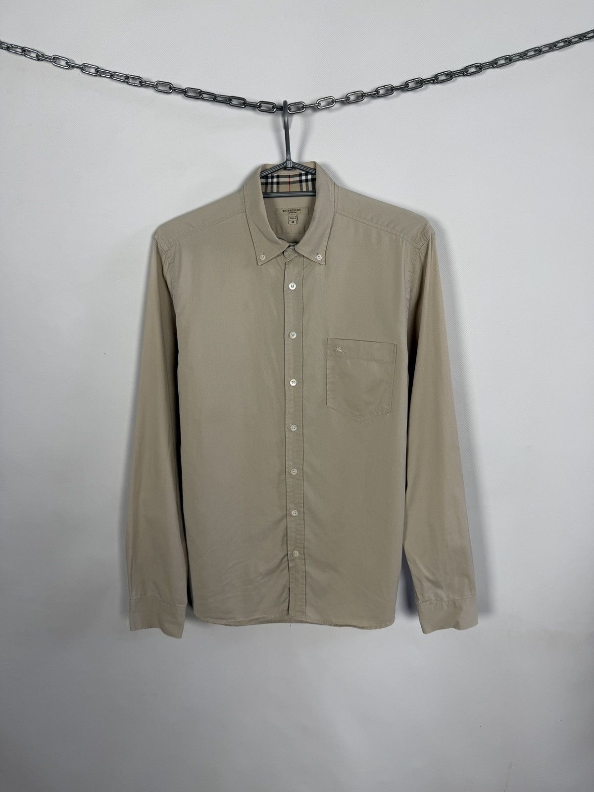 Burberry Burberry London Long Sleeve Shirt Button Up Cotton Size M Size US M / EU 48-50 / 2 - 1 Thumbnail