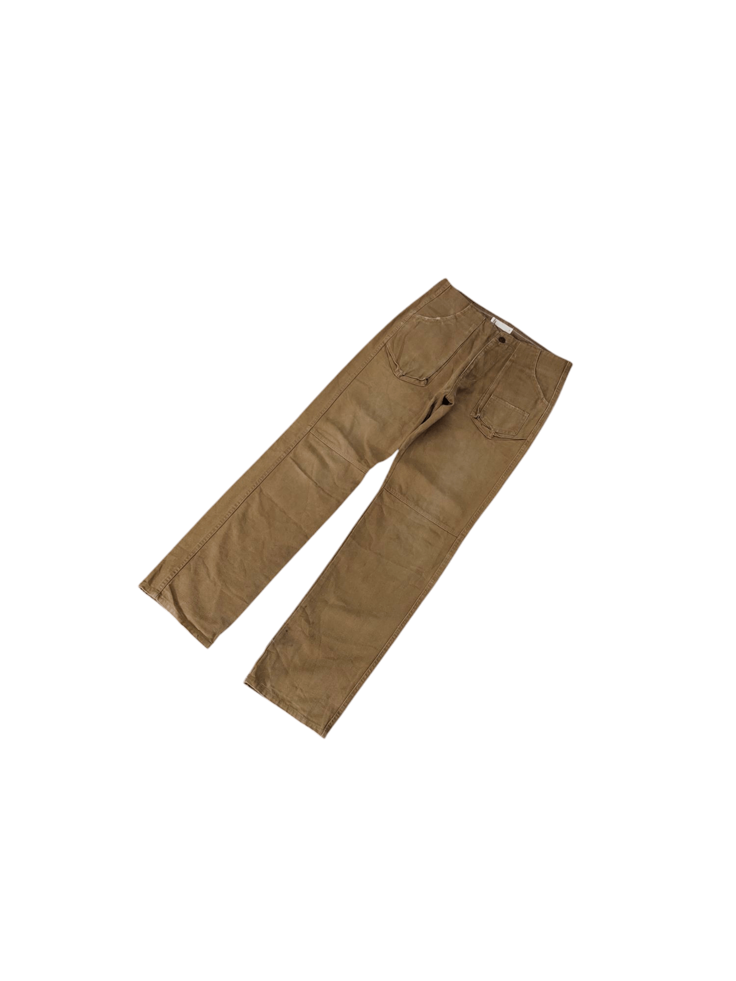Comme des Garcons × Undercover Global Work Japan Duck Cotton Distress Faded Denim Pants Size US 30 / EU 46 - 2 Thumbnail