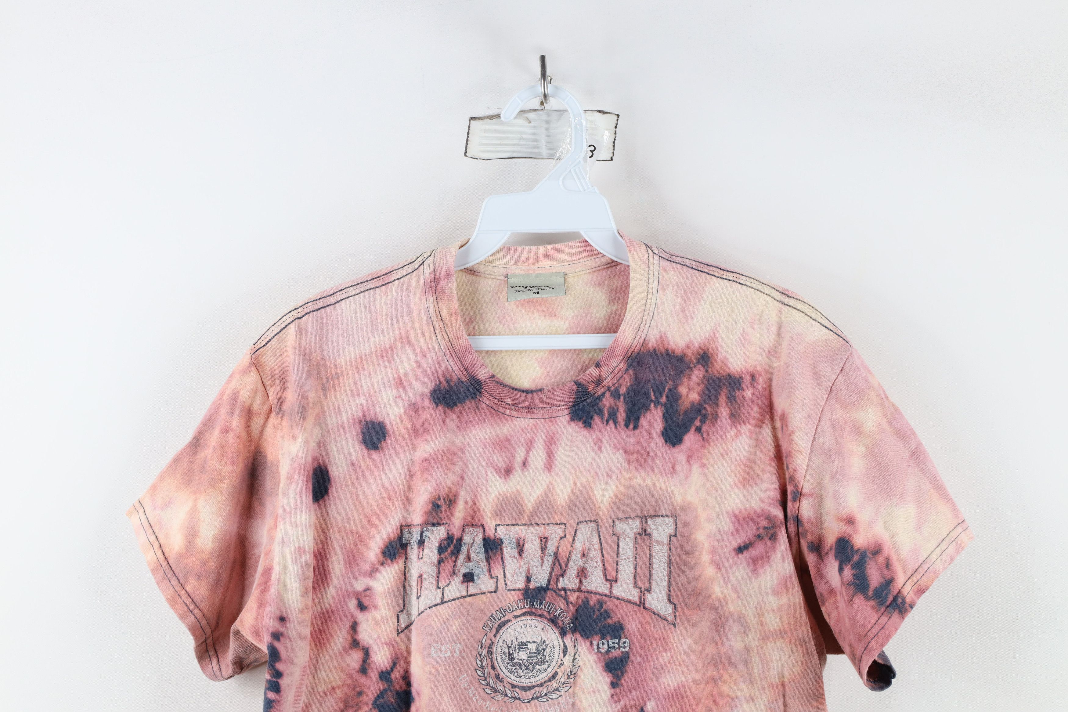 Vintage Vintage 90s Streetwear Acid Wash Hawaii T-Shirt Trippy Size M / US 6-8 / IT 42-44 - 2 Thumbnail