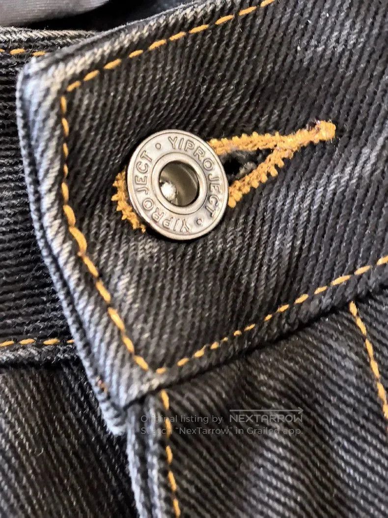 Y/Project Y/Project Black Washed Baggy Jeans . Size US 34 / EU 50 - 2 Thumbnail