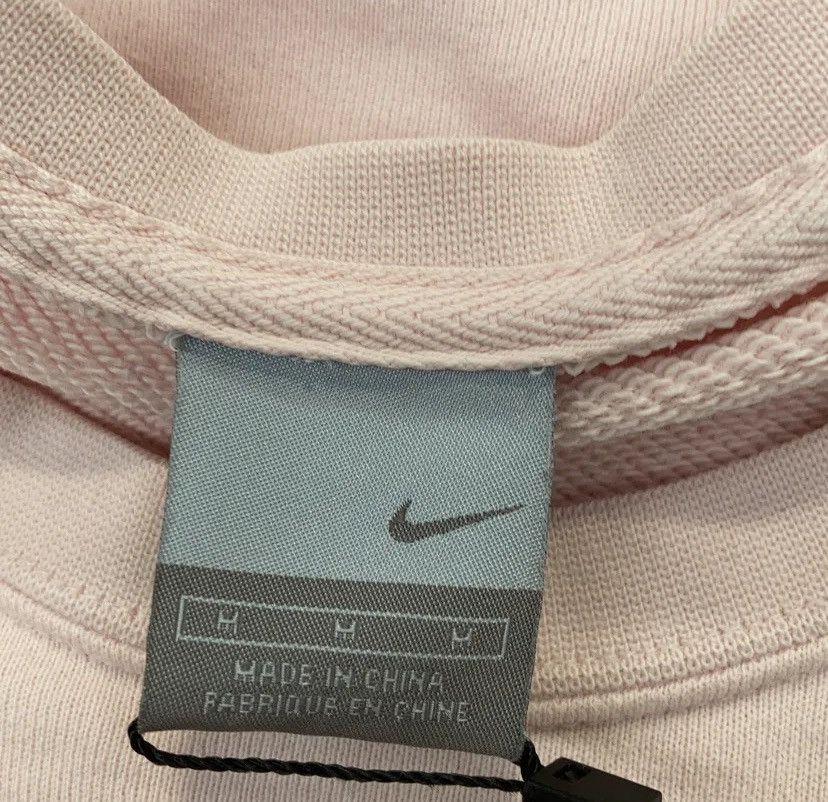 Nike × Vintage vintage nike spellout baby pink sweatshirt Size US S / EU 44-46 / 1 - 3 Thumbnail
