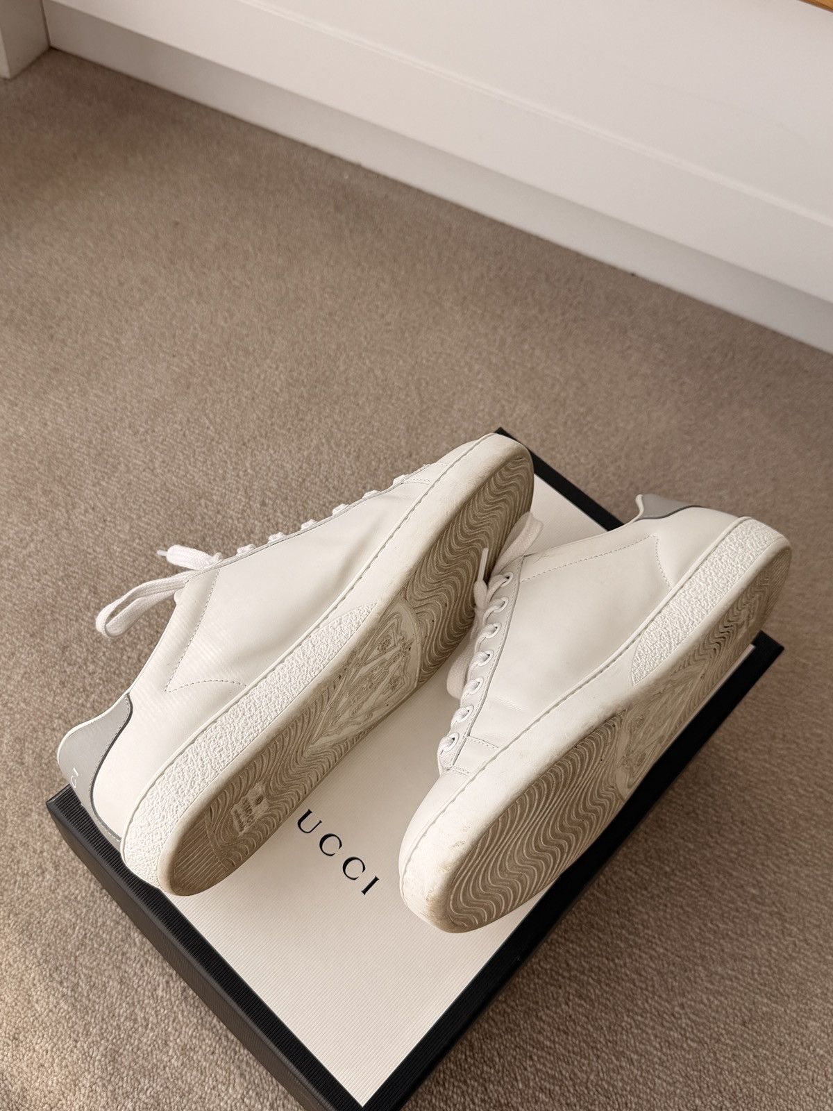 Gucci Gucci Interlocking GG White Leather Sneakers Size US 7 / IT 37 - 5 Thumbnail