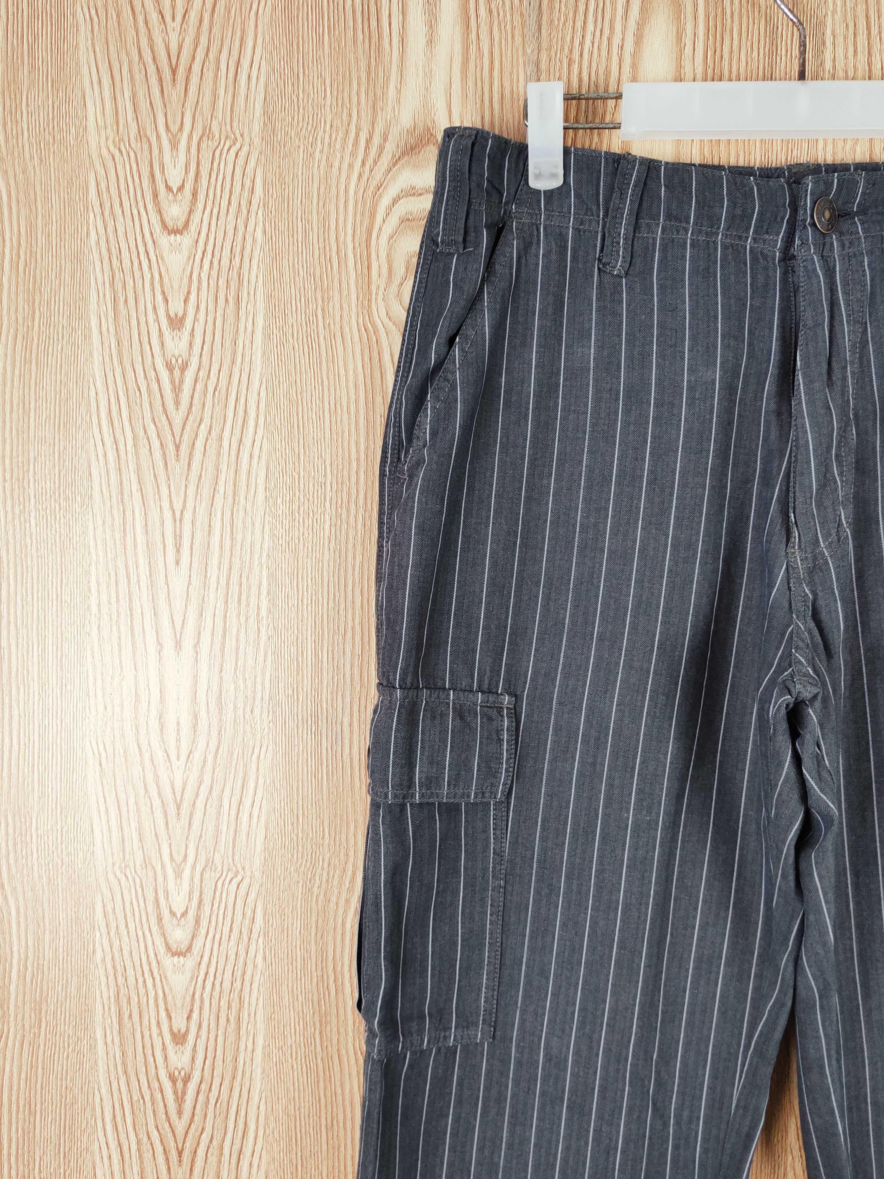 Japanese Brand Japanese Brand Black Faded Multipocket Cargo Pants #S2783 Size US 32 / EU 48 - 3 Thumbnail