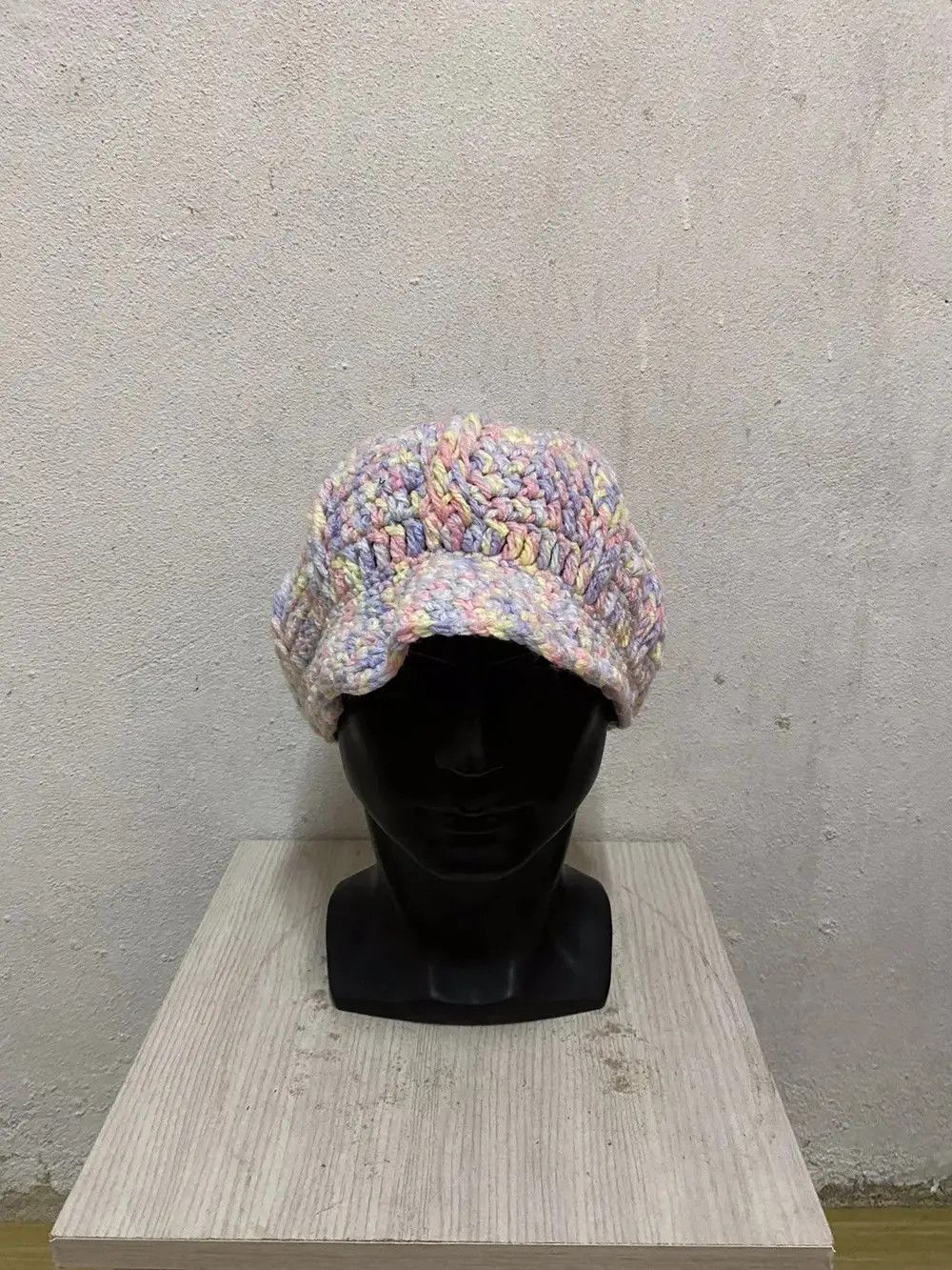 Japanese Brand Rare Crochet Design Knit Japanese Brand Beanie Hat Size ONE SIZE - 3 Thumbnail