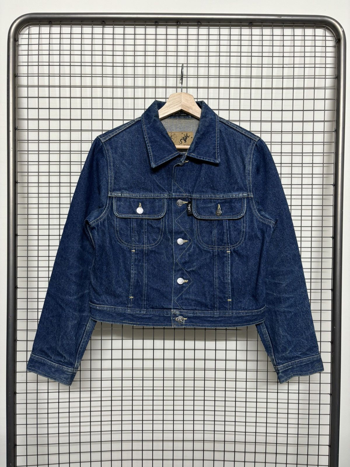 agnes b. Vintage Agnes B Jeans Trucker Denim Jacket Size US M / EU 48-50 / 2 - 2 Thumbnail