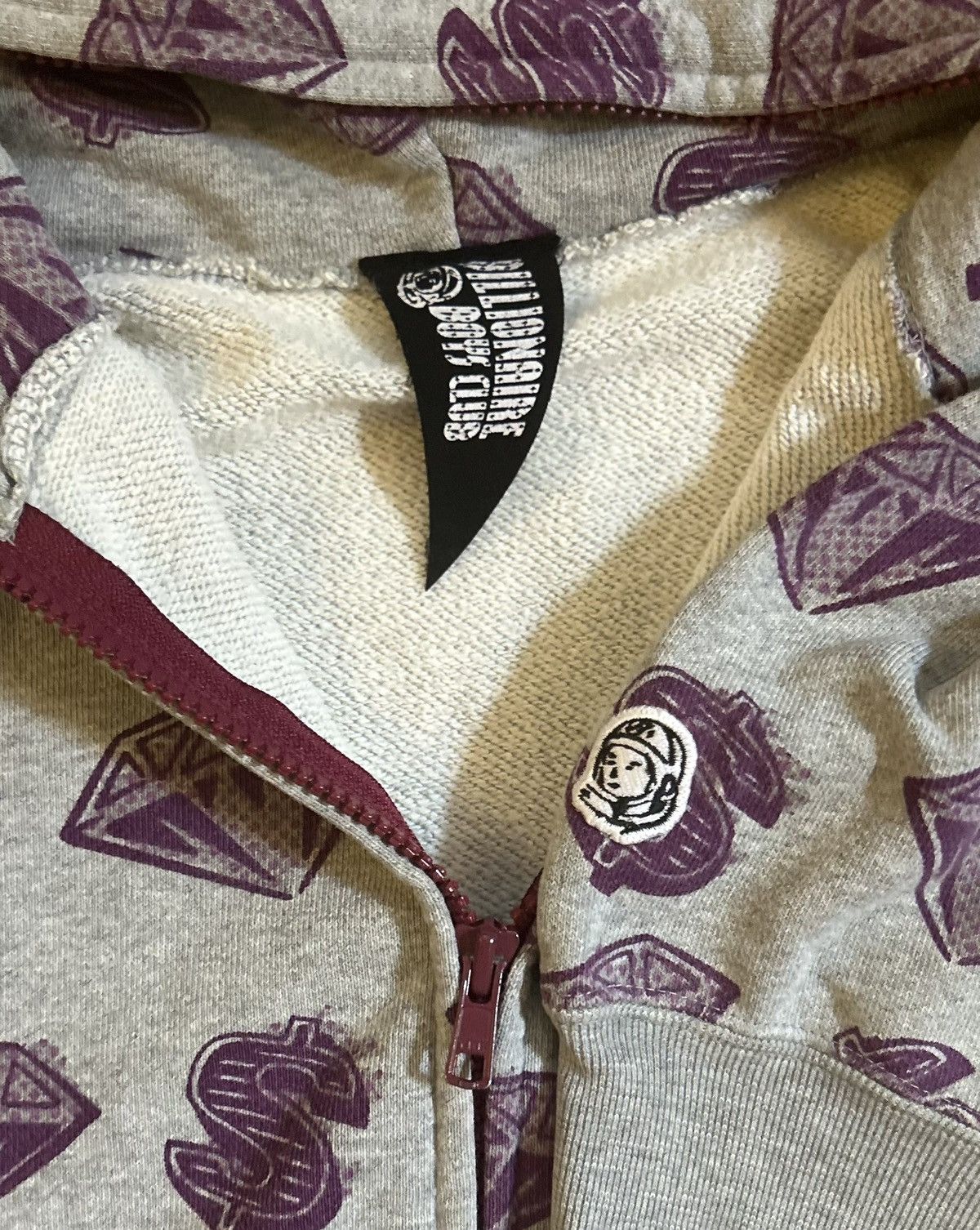 Billionaire Boys Club Og BBCICECREAM Diamonds and dollars fullzip purple grey M Size US M / EU 48-50 / 2 - 3 Thumbnail