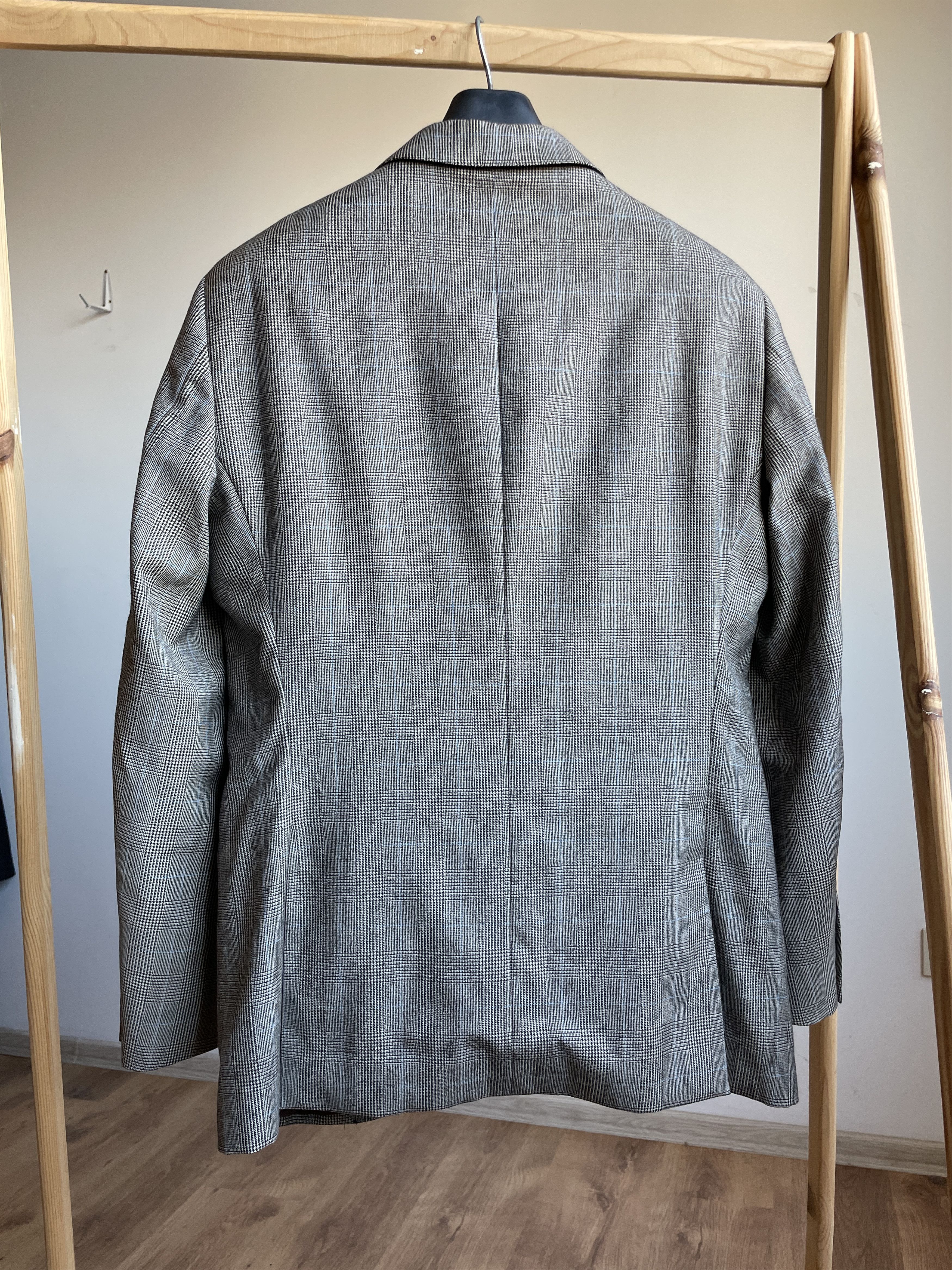 Hackett Hackett Mayfair Classic Pow Windowpane Wool Blazer Size 40R - 2 Thumbnail
