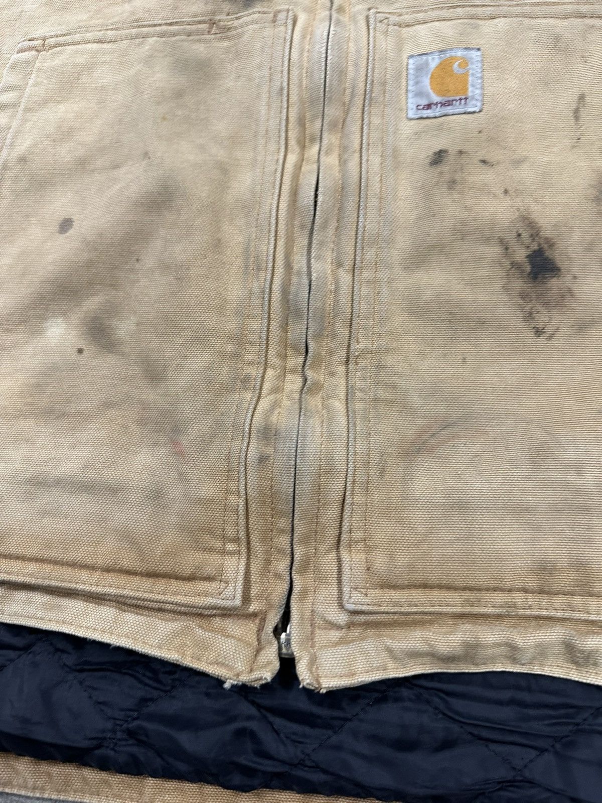 Carhartt Crazy Y2K Carhartt Tan Brown Workwear 3M Thinsulate Vest Size US XL / EU 56 / 4 - 6 Thumbnail