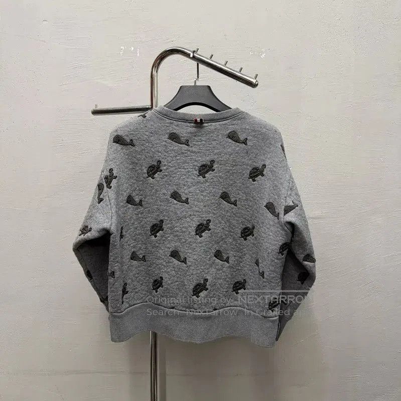 Thom Browne Thom Browne Gray Cotton Sweatshirt for Men . Size US M / EU 48-50 / 2 - 2 Thumbnail