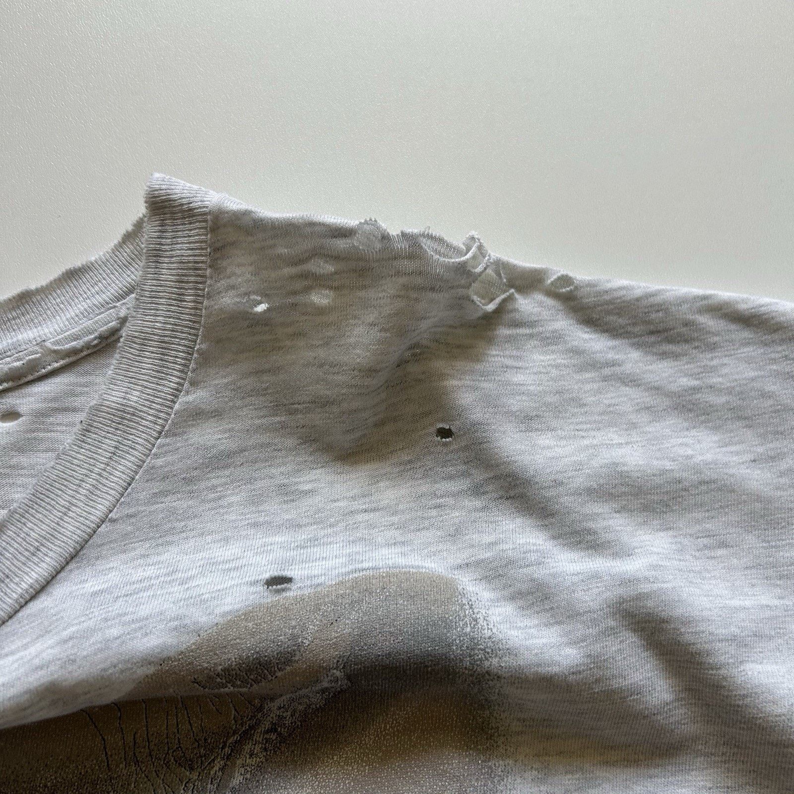 Hanes Vintage Elephant T Shirt XXL 90s Animal Art Distressed Rare Size US XXL / EU 58 / 5 - 10 Thumbnail