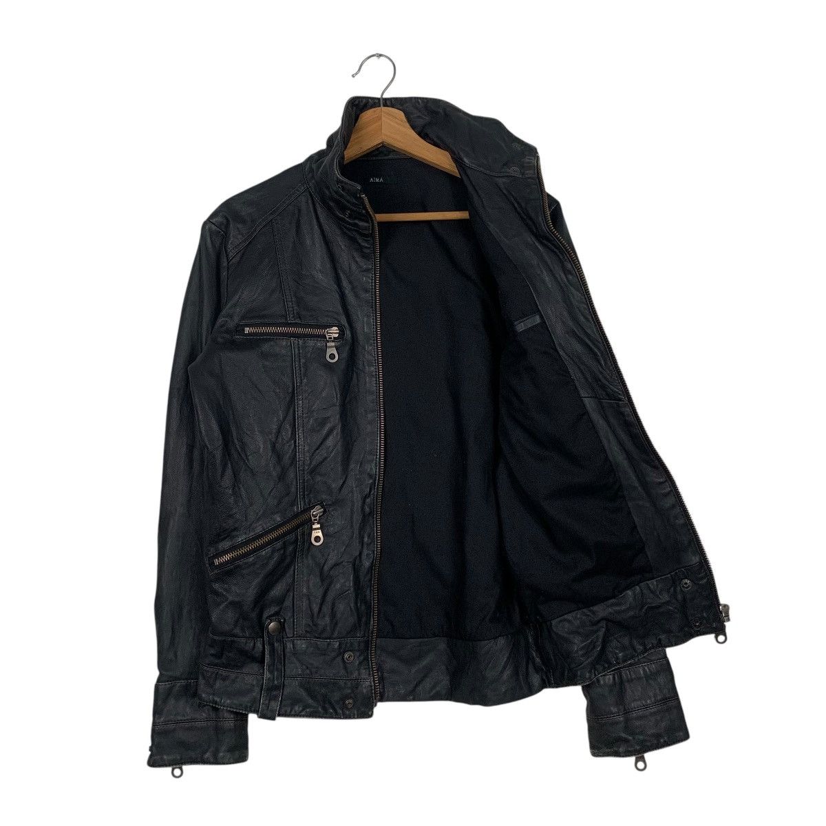 Japanese Brand Japanese Brand Aima Sheepskin Biker Leather Jacket Size US M / EU 48-50 / 2 - 9 Thumbnail