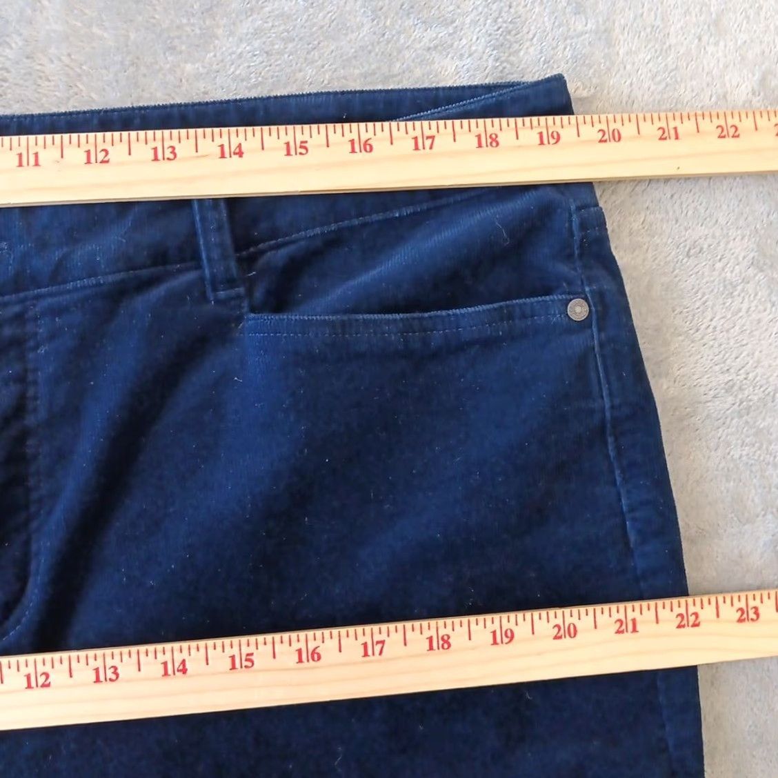 Talbots Talbots Pants Womens Size 16 Blue Corduroy Chino 38x30 High Rise Pockets Size 38" / US 16 / IT 52 - 3 Thumbnail