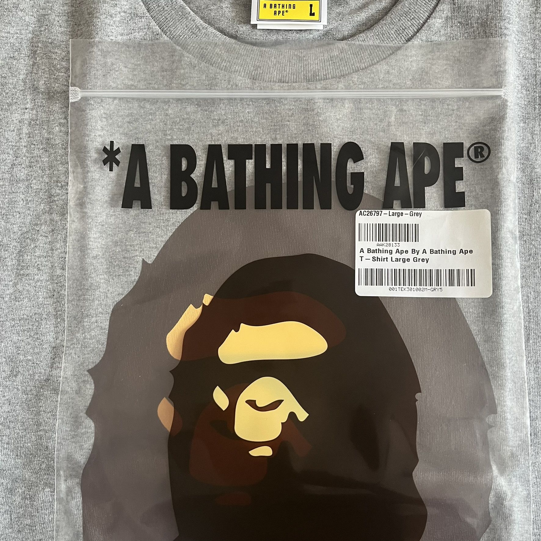Bape Bape By Bathing Ape Gray Tee Large Size US L / EU 52-54 / 3 - 9 Thumbnail