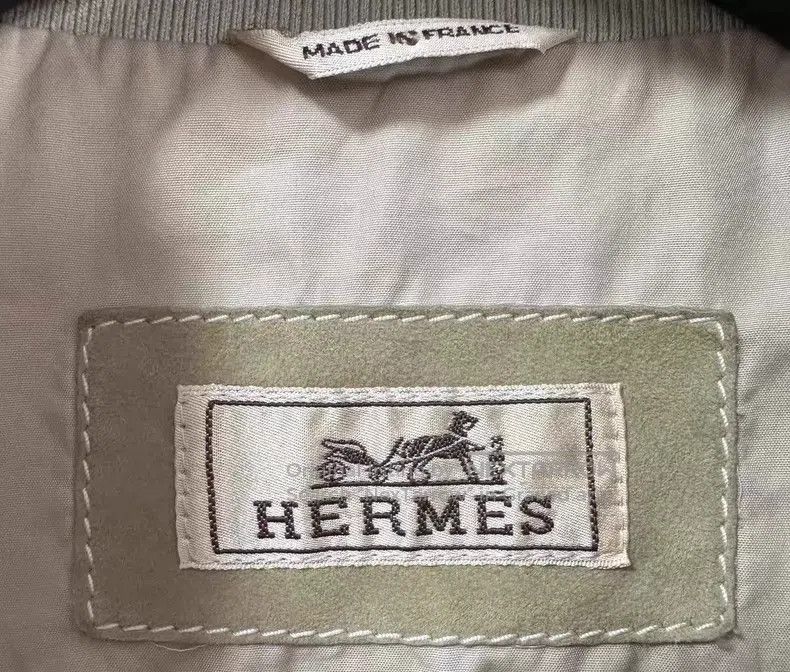 Hermes Hermes Leather Jacket, Goatskin, Light Sand Suede Size US M / EU 48-50 / 2 - 6 Thumbnail