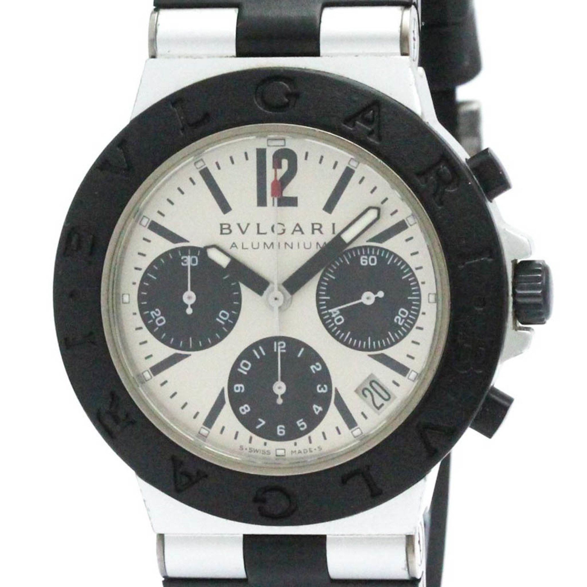 Bvlgari Aluminium Chronograph Automatic Mens Watch Ac38Ta Bf581241 in Silver, Women's