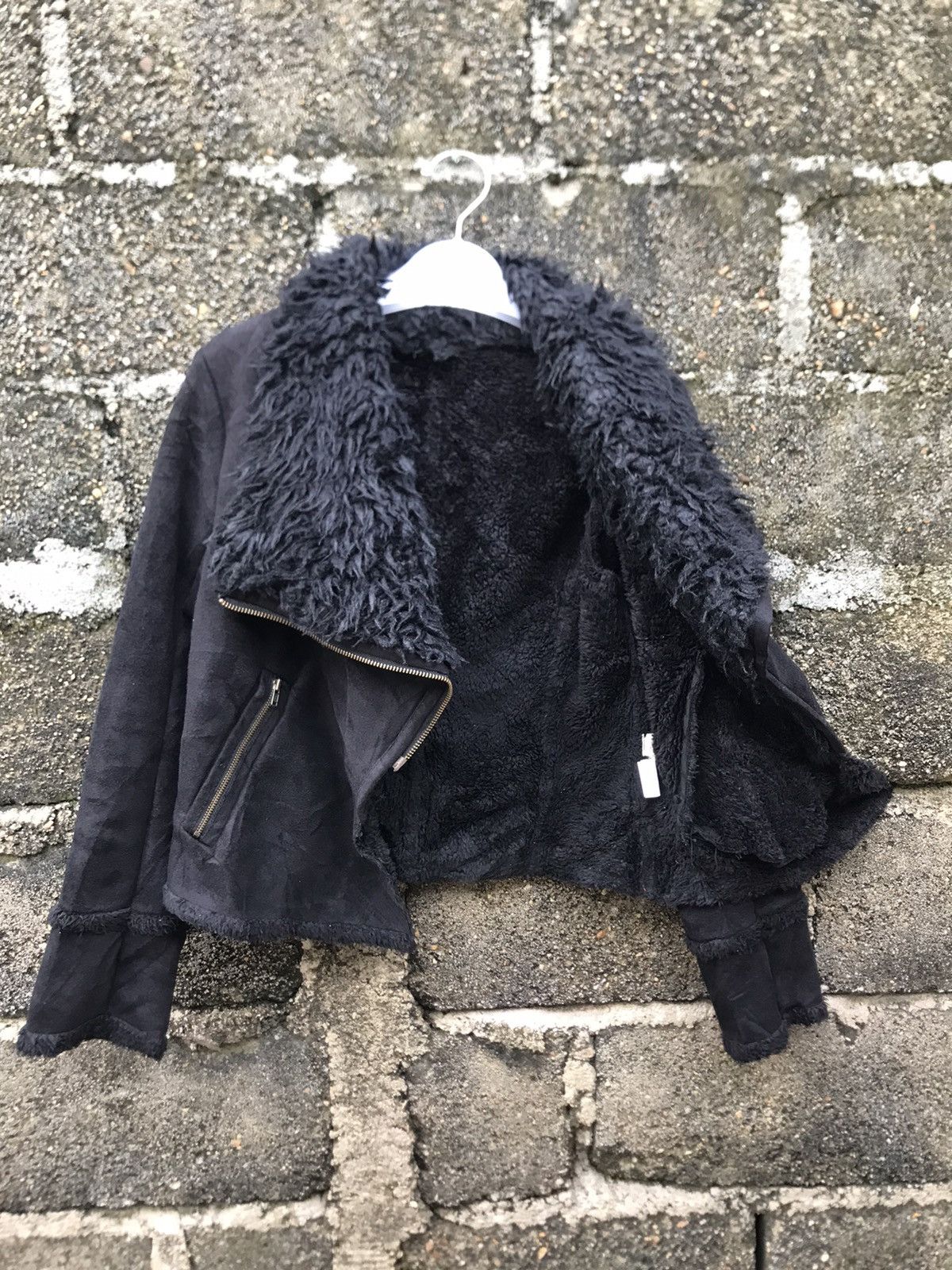 Japanese Brand 🔥Ehyphenworld Gallery Double Collar Fur Crop Jacket Size M / US 6-8 / IT 42-44 - 8 Thumbnail