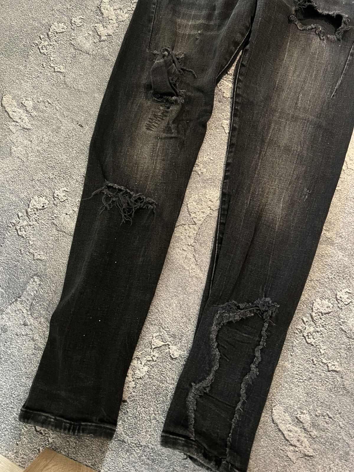 Vintage RARE Vintage Skinny Relaxed Drip Jean Swag Style Size US 31 - 8 Thumbnail