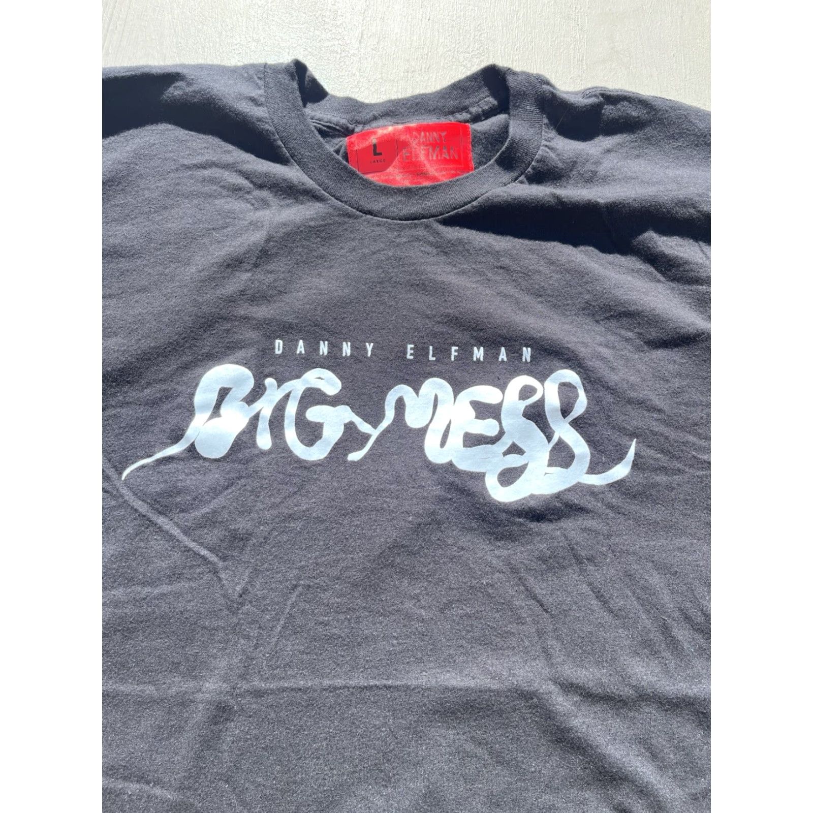 Vintage Danny Elfman Men's T-Shirt Black Spell-Out L Oingo Boingo 80s Simpsons Big Mess Size US L / EU 52-54 / 3 - 2 Thumbnail