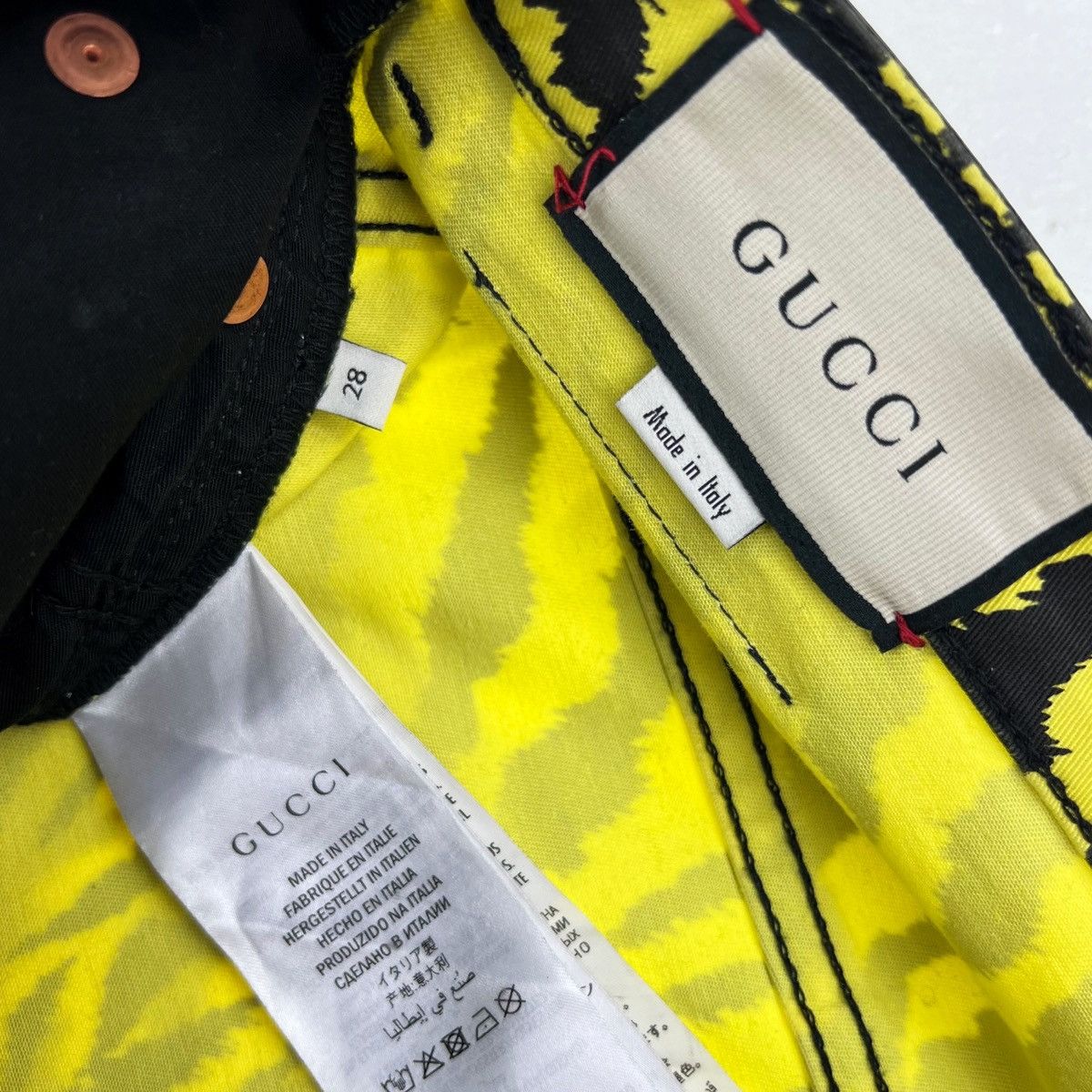 Gucci Gucci Yellow Zebra Skinny Jeans Size US 28 / EU 44 - 4 Thumbnail