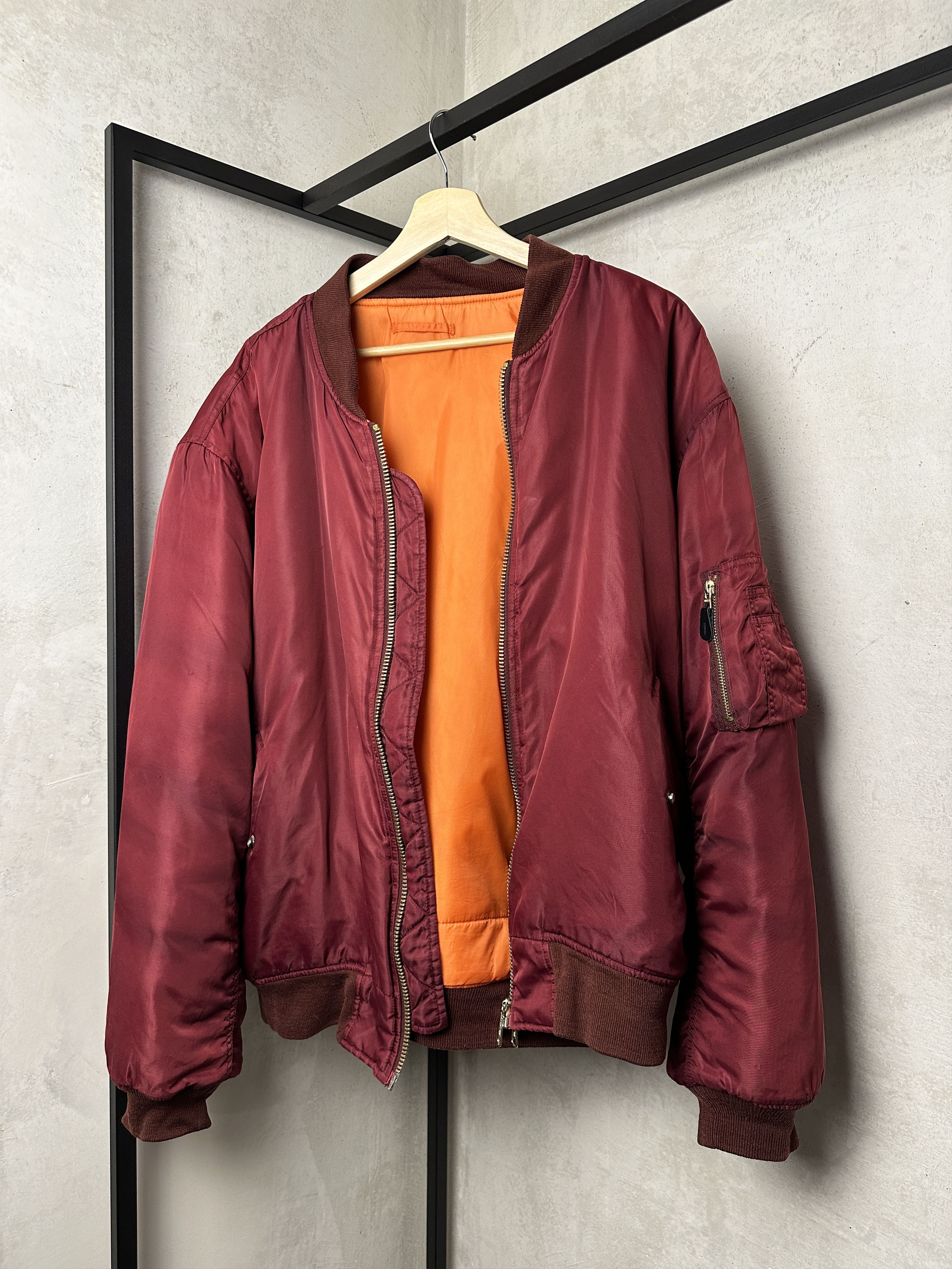 Vintage MA1 Reversible Bomber Jacket Size US XL / EU 56 / 4 - 1 Thumbnail