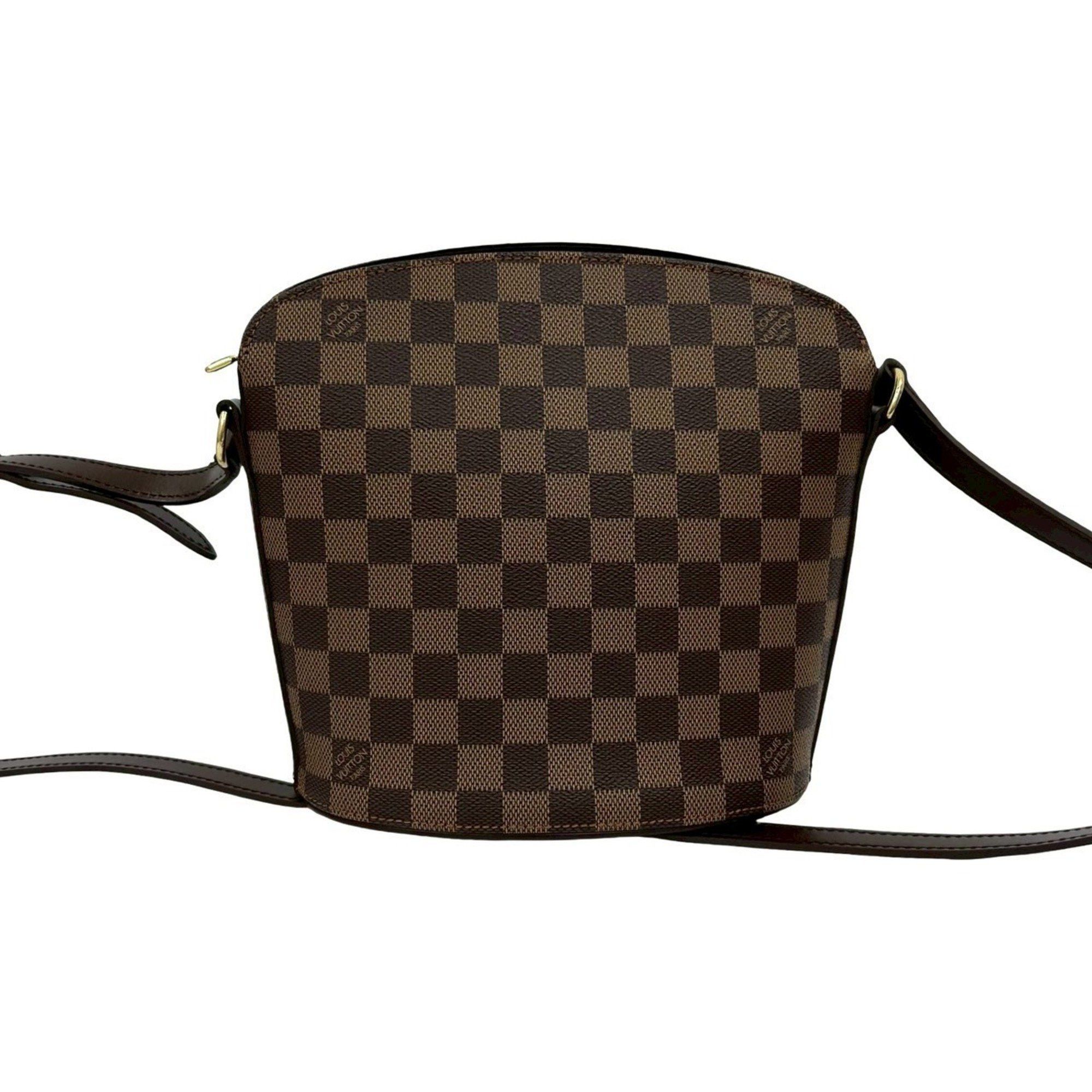 Louis Vuitton Nearly unused Louis Vuitton Drouot Damier leather shoulder bag/pouch/sacoche in brown (11594) Size ONE SIZE - 1 Thumbnail
