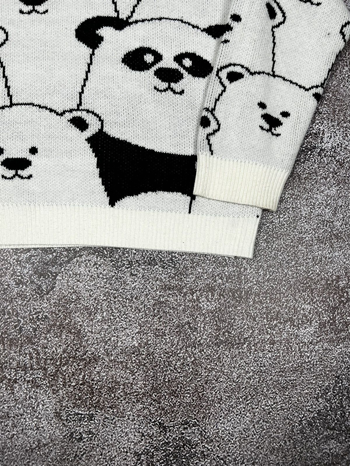 Other Y2K Cool Panda Bear aesthetic knit sweater monogram Size US L / EU 52-54 / 3 - 6 Thumbnail