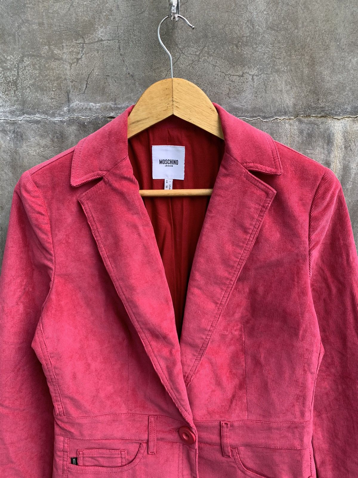 Moschino Bi Pocket Corduroy Blazer Size M / US 6-8 / IT 42-44 - 4 Thumbnail