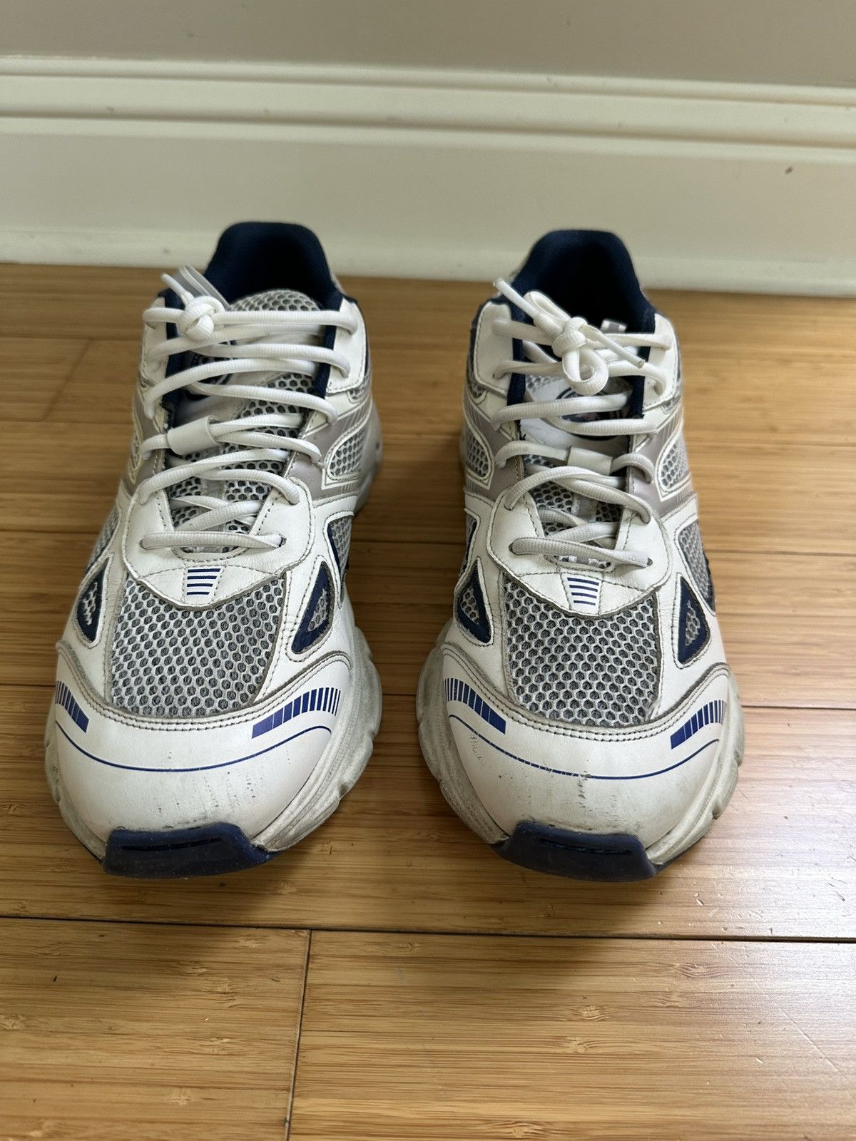 Helmut Lang Axel Arigato Marathon Runner White Blue Dad Sneakers 11 Size US 11 / EU 44 - 6 Thumbnail