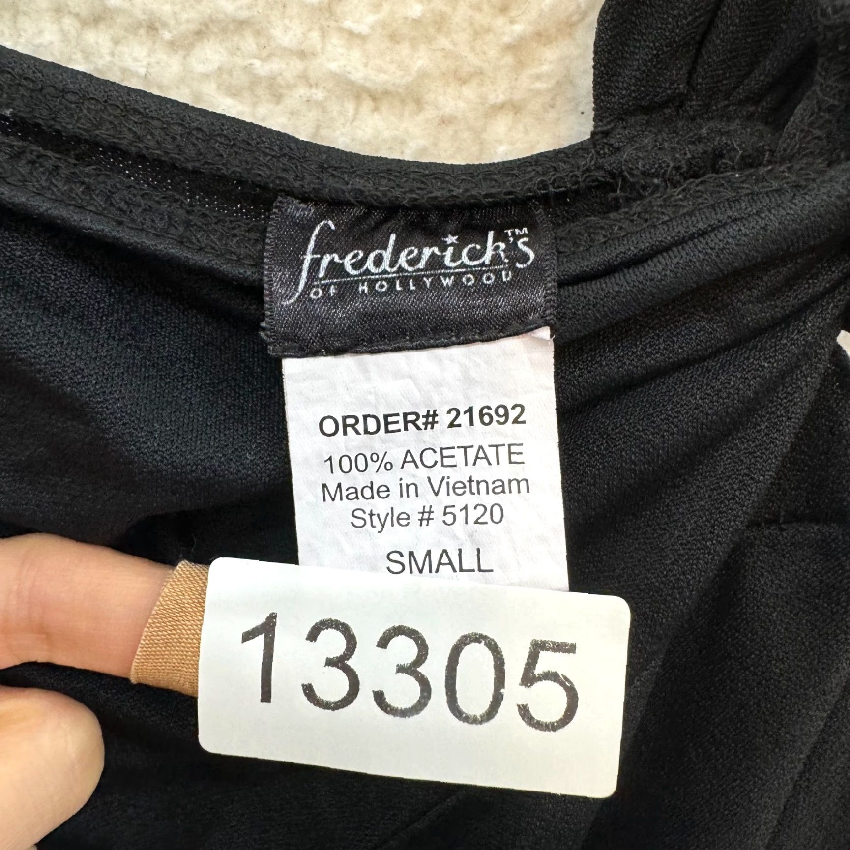 Vintage VINTAGE Frederick's of Hollywood Midi Dress One Shoulder Cut-Out Black S Small Womens Size S / US 4 / IT 40 - 6 Thumbnail