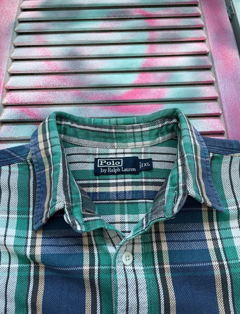 Polo Ralph Lauren Vintage 90s Polo Ralph Lauren Shirt Size US XL / EU 56 / 4 - 2 Thumbnail
