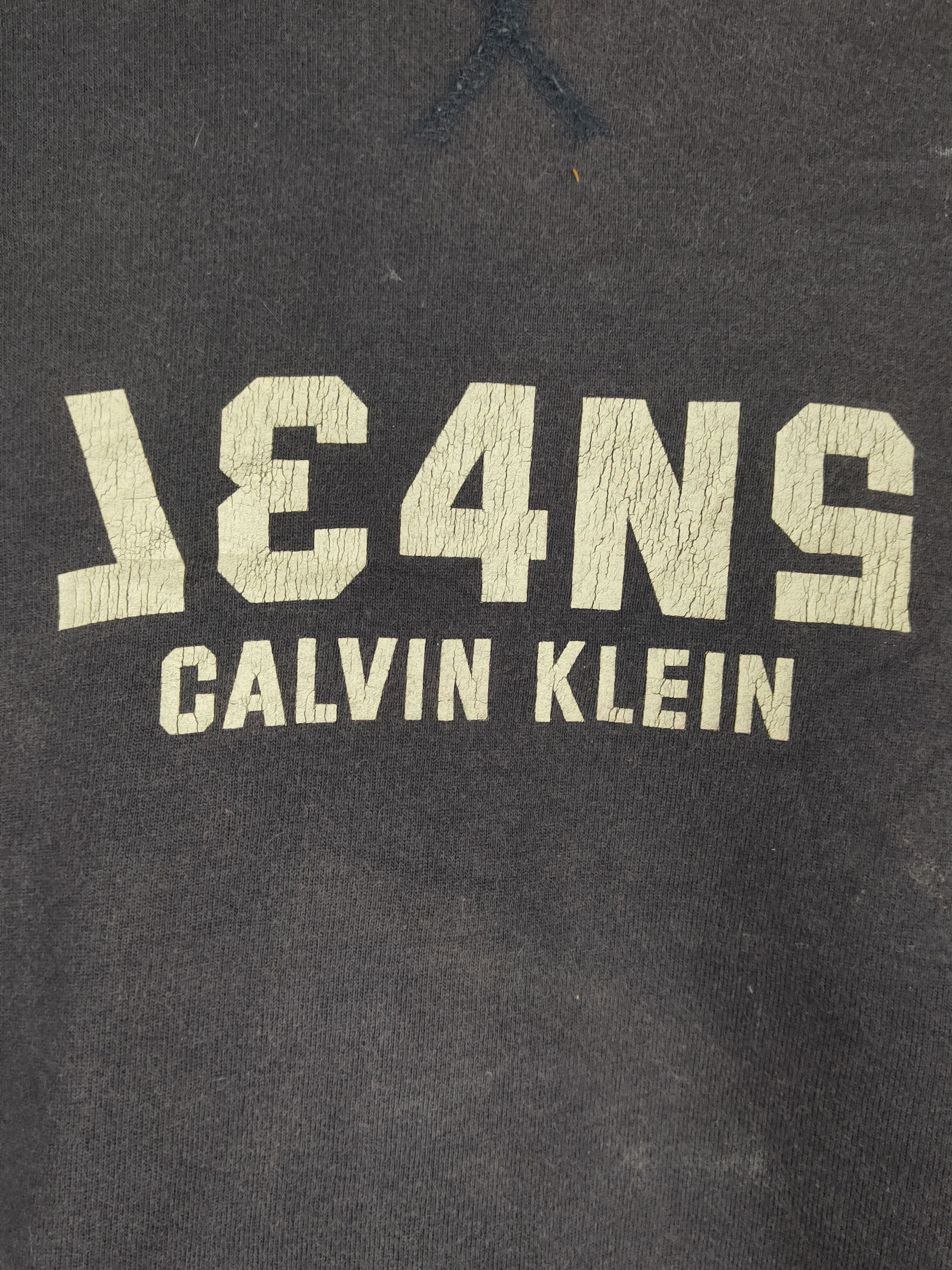 Calvin Klein × Japanese Brand × Vintage Calvin Klein Dark Blue Faded Sweatshirts #S1884 Size US M / EU 48-50 / 2 - 3 Thumbnail